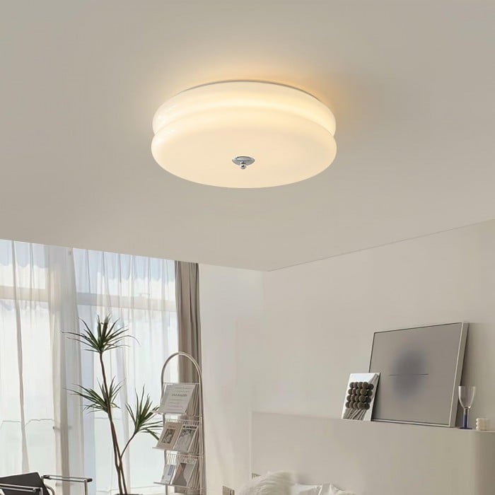 Art Deco Double Layer Disc Ceiling Light S34