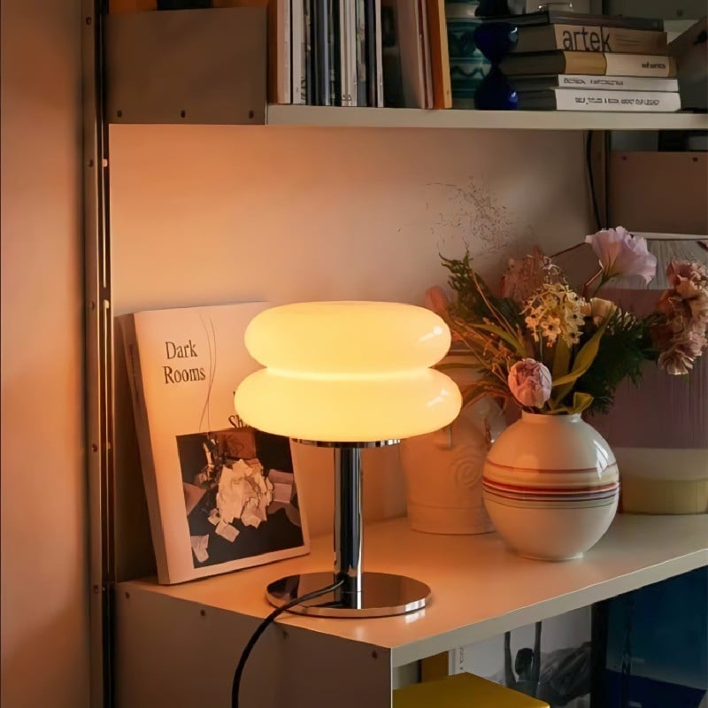 Retro Bauhaus Lollipop Ripple Table Lamp for Bedroom S19