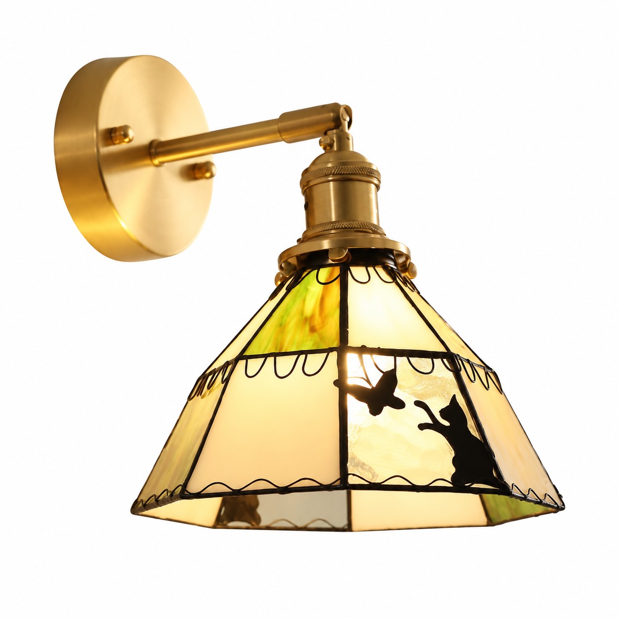 Green Cat 02 Swivel-Head Wall Lamp