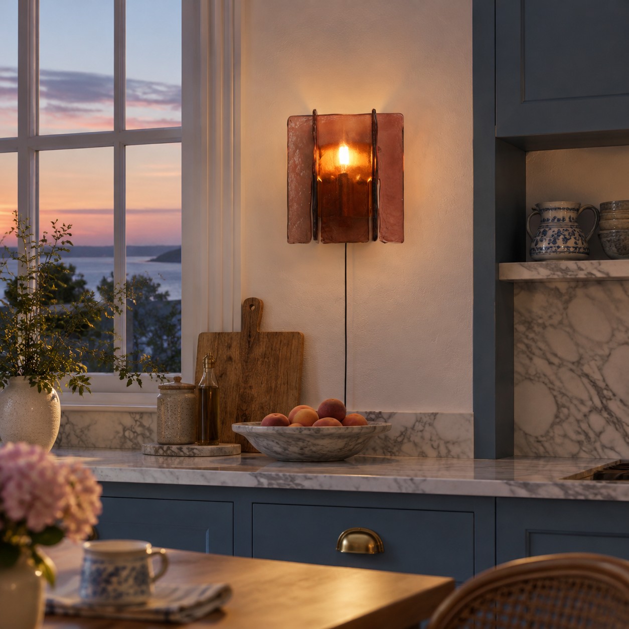 Blason Plug-in Wall Light – scene kitchen